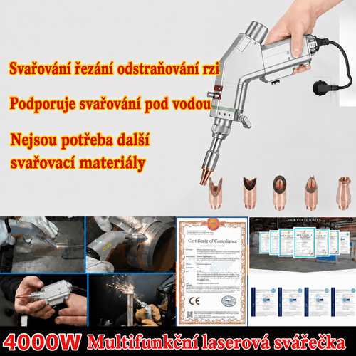 Die neueste  4-in-1-Handlaserschweißpistole mit 8000 W Leistung (Plug & Play)